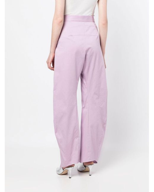 J.W. Anderson Pink Twisted Workwear Trousers