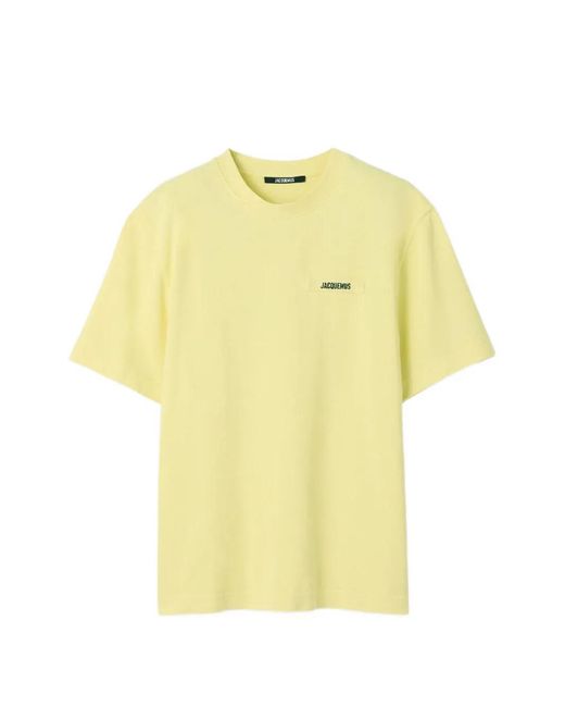 Jacquemus Yellow The Gros Grain T-Shirt for men