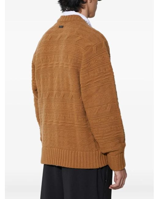 メンズ Adererror ケーブルニット セーター Brown