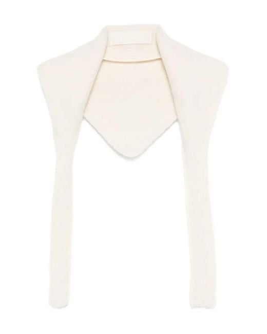 Sciarpa A Coste di Jacquemus in White