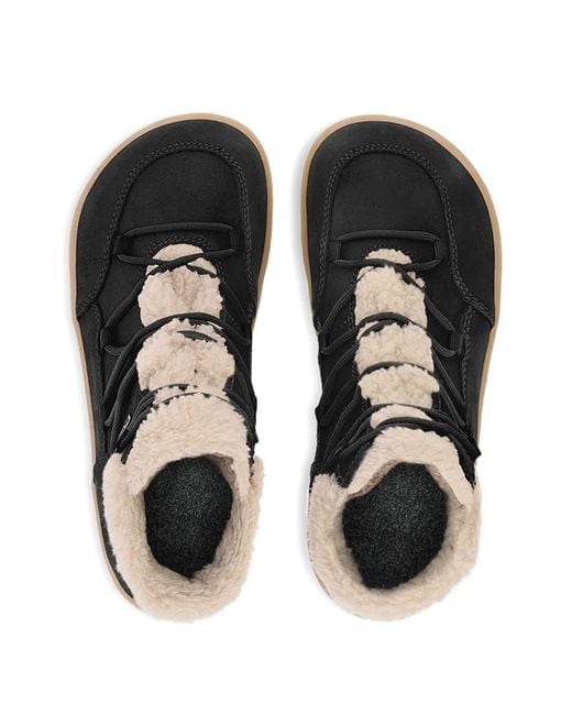 Be Lenka Black Bliss Shearling-Trim Boots