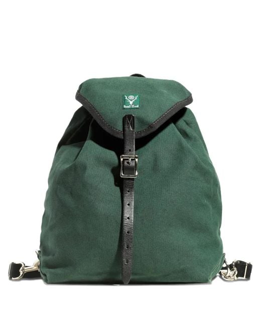 メンズ South2 West8 キャンバス バックパック Green