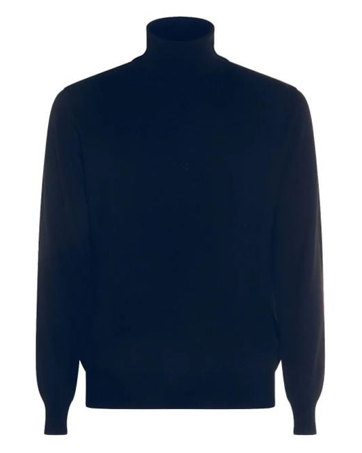 Altea Blue Turtleneck Sweater for men
