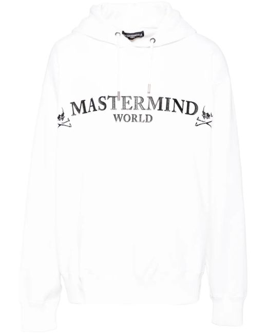 メンズ MASTERMIND WORLD ロゴ パーカー White
