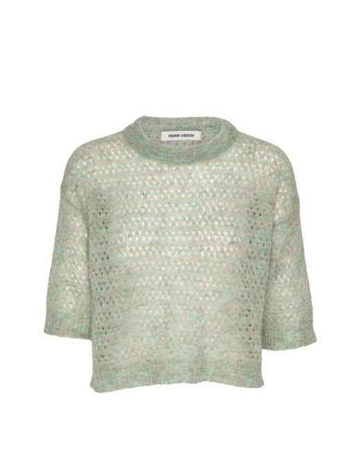 Henrik Vibskov Green Hug Open-Knit T-Shirt