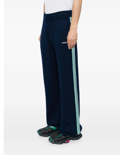 Casablanca Blue Embroidered Logo Pants for men
