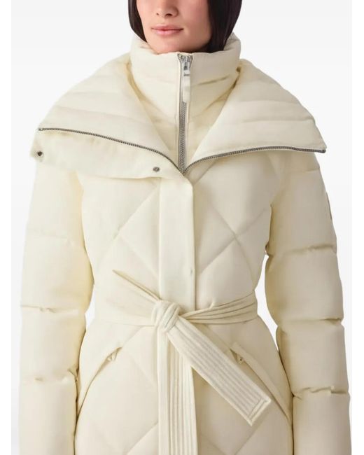 Mackage Natural Laurella Quilted Belted Coat