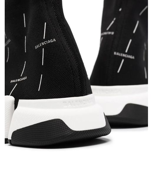 Balenciaga Black Speed 2.0 Knitted Sneakers for men