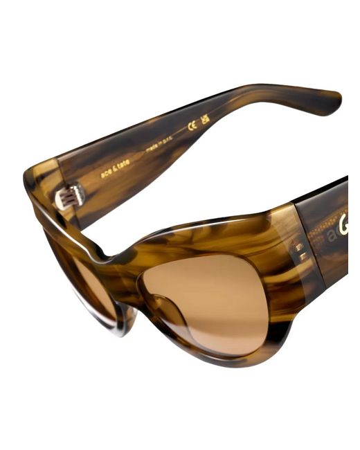 Ganni Natural X Ace & Tate Trixie Sunglasses