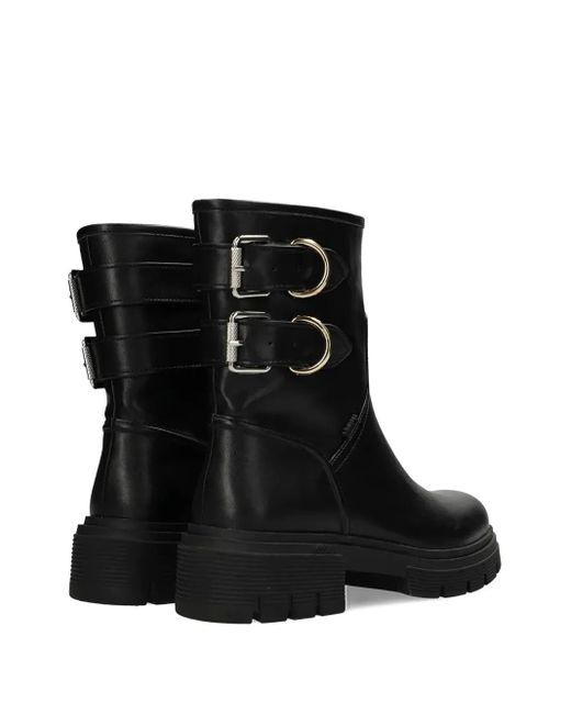 Mexx Black Sya Rami Buckle Platform Boots
