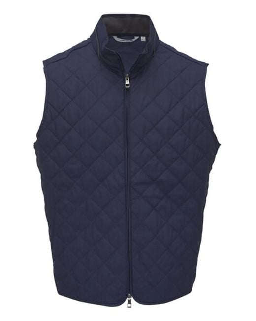 Chaleco Acolchado A Rombos Peter Millar de hombre de color Blue