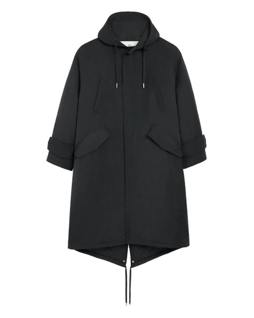 Parka Imbottito Con Cappuccio di AMI in Black da Uomo