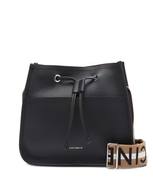 Coccinelle Black Raquel Bucket Bag