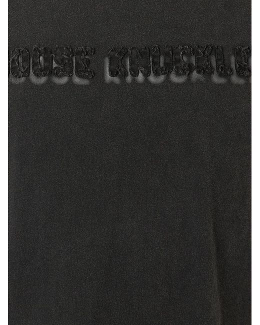 Camiseta Texturizada Con Logo Moose Knuckles de hombre de color Black