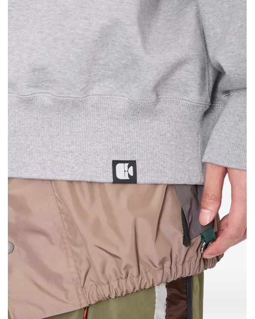 Kolor Gray Rabbit-Graphic Hoodie for men