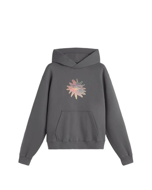 LES HÉRITIERS Gray X Mas Sorrer Sunset Floral Hoodie