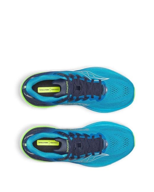 Saucony Blue Lace-Up Sneakers for men