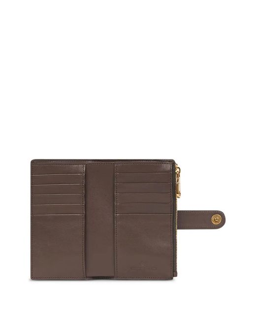 Etro Brown Paisley Jacquard Wallet