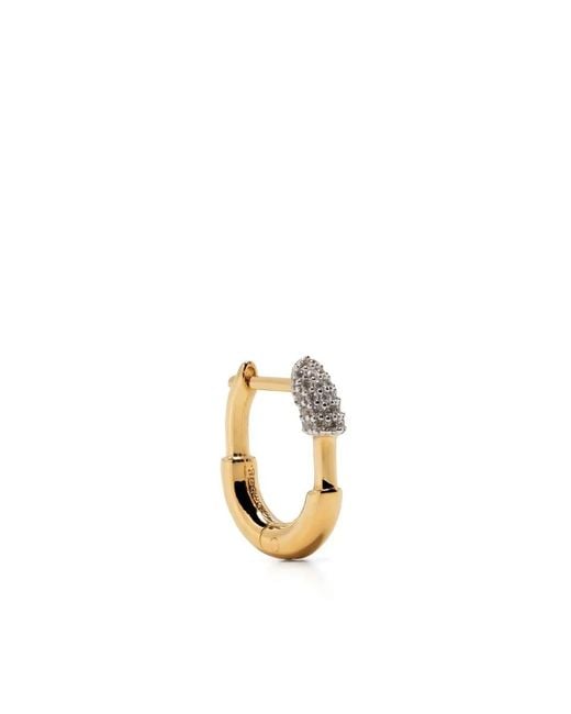 Otiumberg Metallic Small Staple Hoop Earring