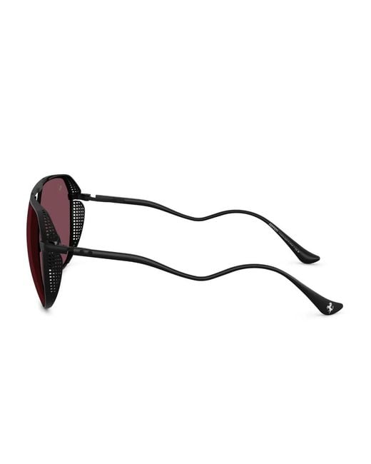 Ferrari Purple Pilot-Frame Sunglasses for men