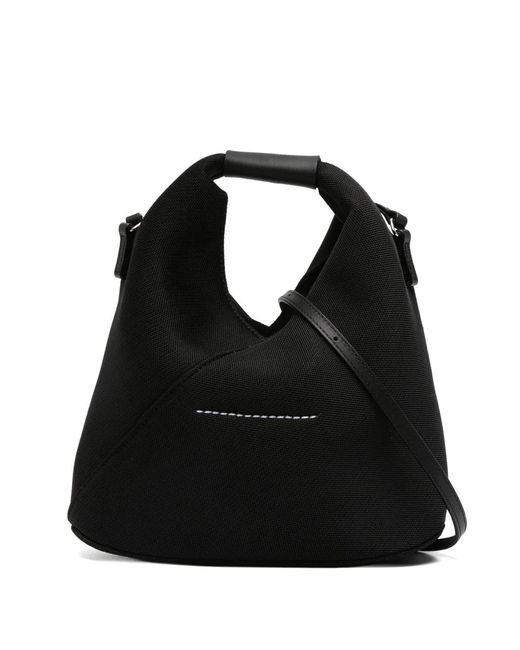 MM6 by Maison Margiela Black Japanese-Style Mesh Cross Body Bag