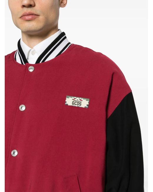 Gcds Sunny Bomberjacke Im College-Look in Red für Herren