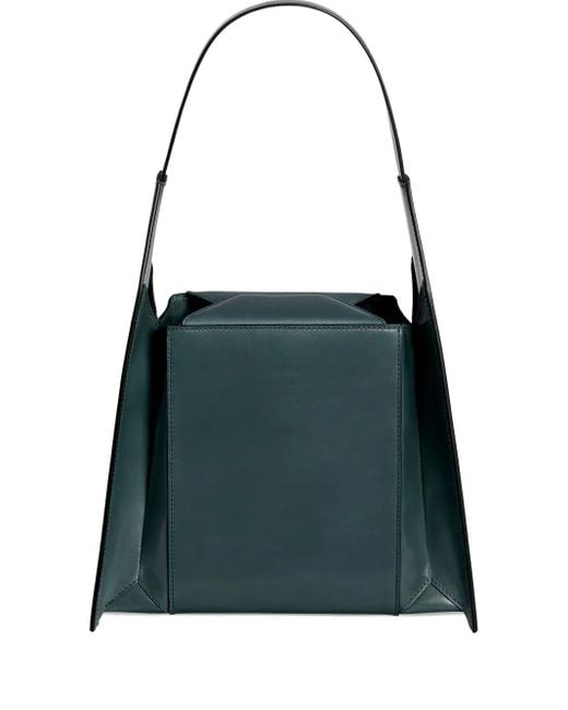Merryl Tielman Blue Angelo Leather Tote Bag