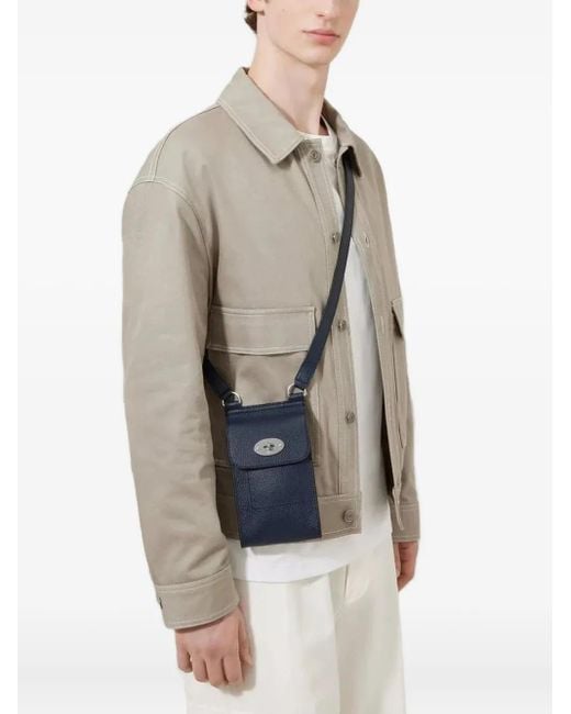 Mulberry Blue Mini Antony Messenger Bag for men