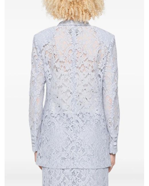 Blumarine Blazer Met Enkele Rij Knopen in het Blue