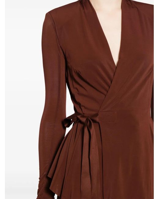 Rick Owens Brown Hollywood Wrap Jacket