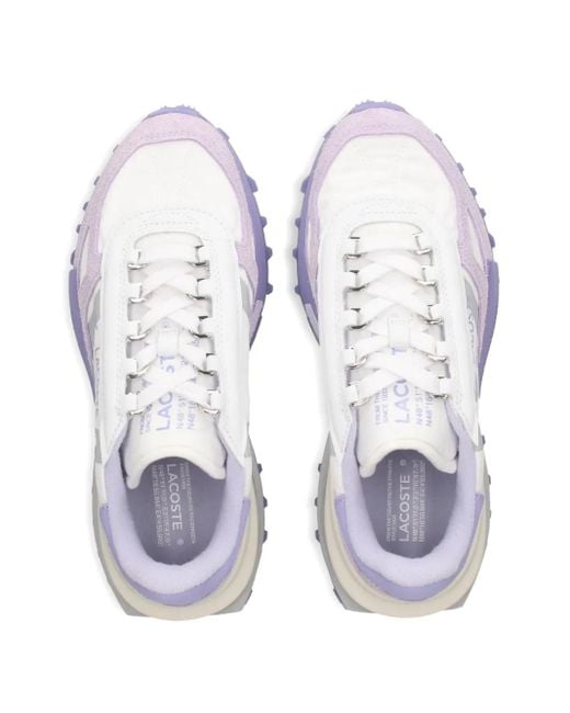 Lacoste White Elite Active Panelled Sneakers