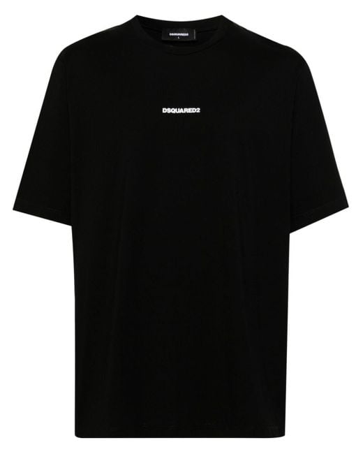 DSquared² T-shirt Met Logoprint in het Black voor heren