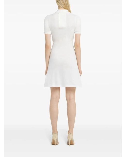 Courreges White Polo Collar Dress