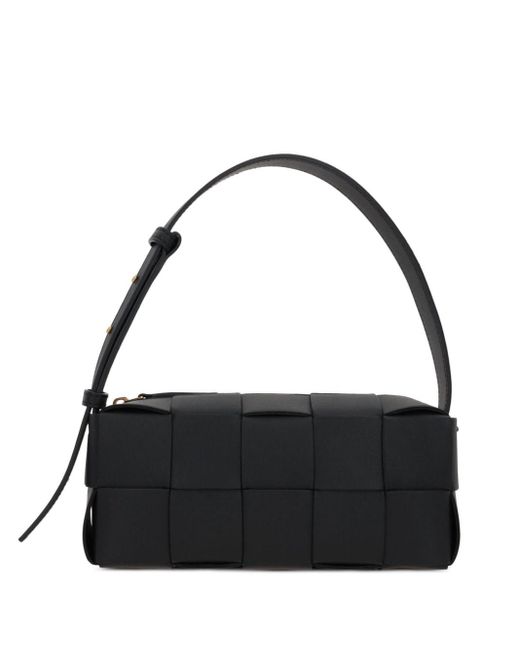 Petit sac porté épaule Brick Cassette Bottega Veneta en coloris Black