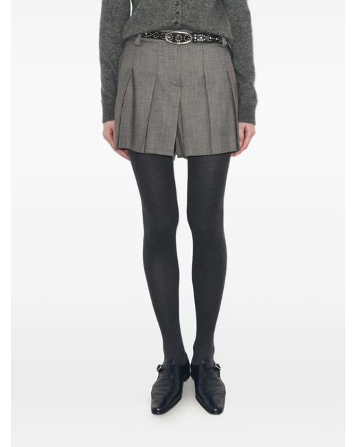 Tory Burch Gray Wool Shorts