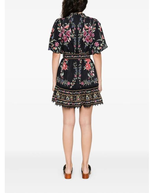 Farm Rio Black Belle Garden Dress