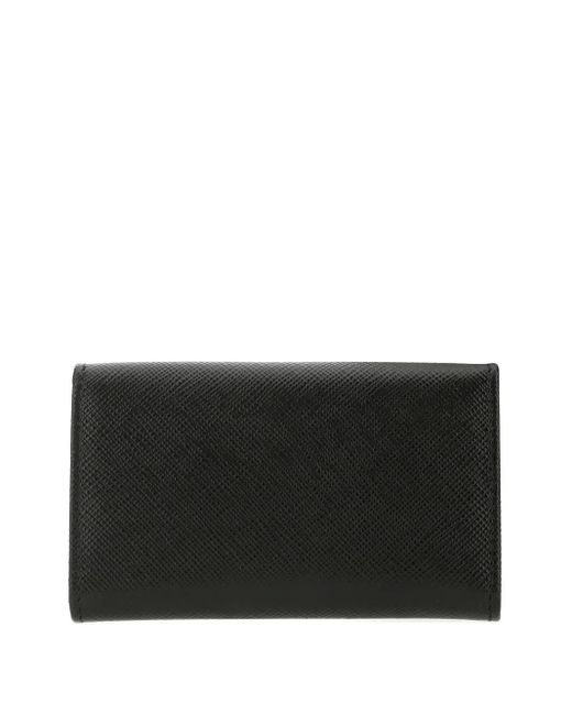 Prada Black Leather Cardholder for men