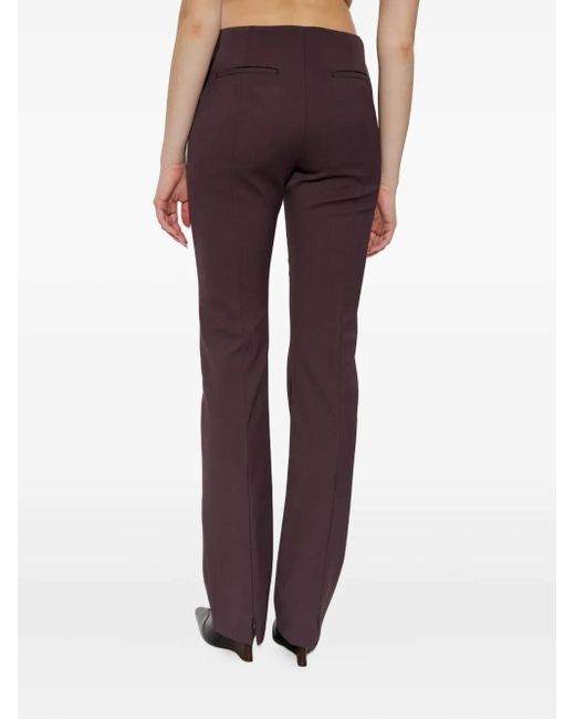 Sportmax Purple Banda Crease Trousers