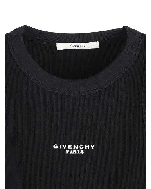 Givenchy Geribbelde Tanktop in het Black
