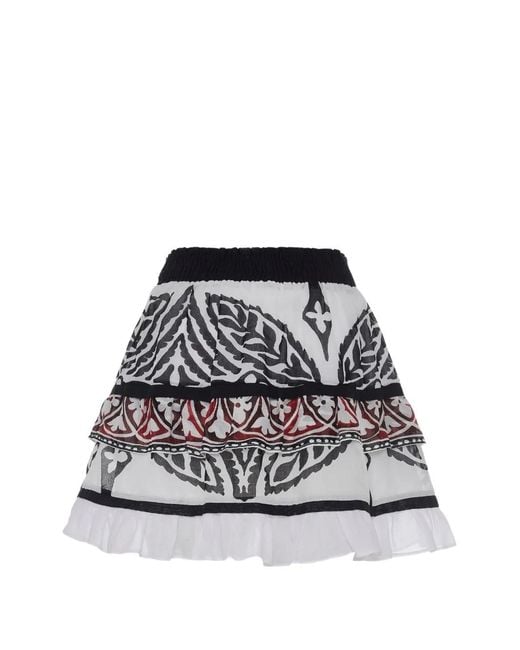 Minigonna Con Ruches di Devotion in Black