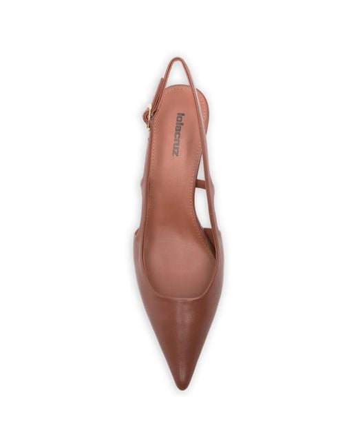 Lola Cruz Pink Rhina Pointed-Toe Pumps