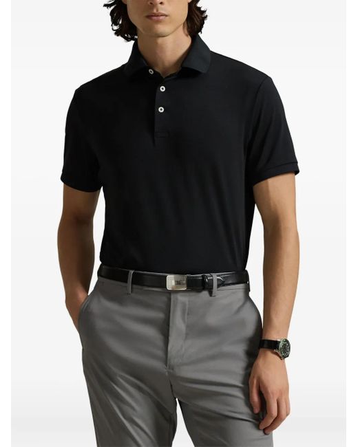 Ralph Lauren Black Short-Sleeve Polo Shirt for men