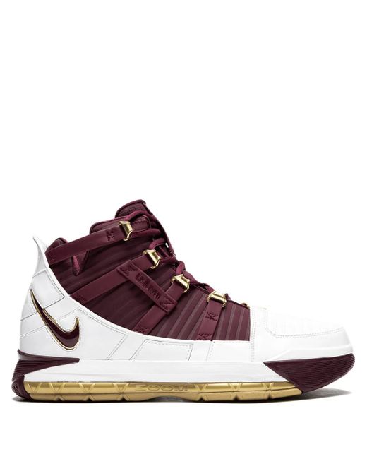Nike Red Zoom Lebron 3 "Christ The King" Sneakers