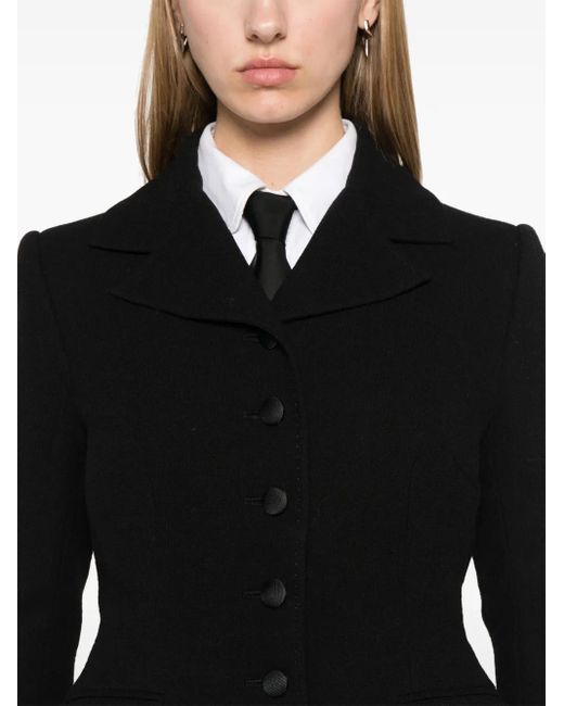 Dolce & Gabbana Black Crepe Blazer