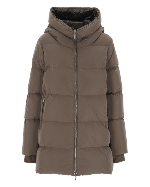Chaqueta Con Capucha Moorer de color Brown