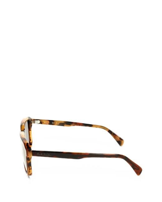 Paul Smith Black Tortoiseshell-Effect Square-Frame Sunglasses for men