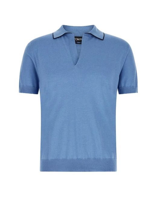 Tom Ford Blue T-Shirt À Manches Courtes for men