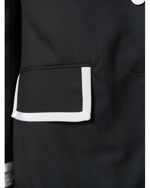 Thom Browne Black Super 120S Plain Weave Jacket