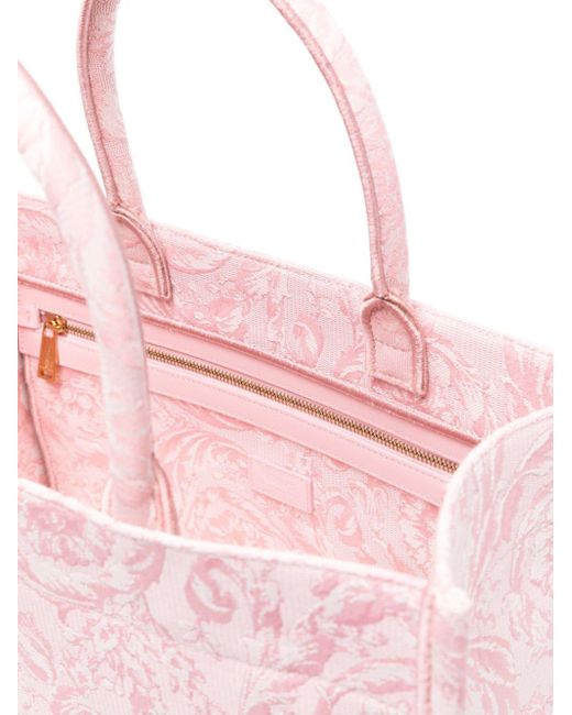 Versace Athena Shopper Met Barokprint in het Pink