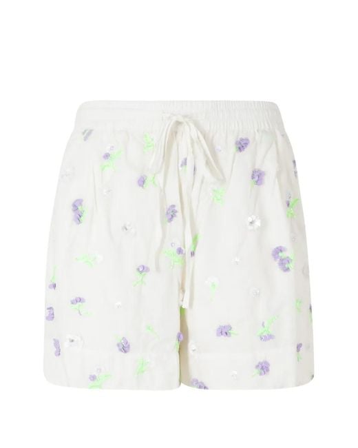 Essentiel Antwerp White Short Jelena À Sequins